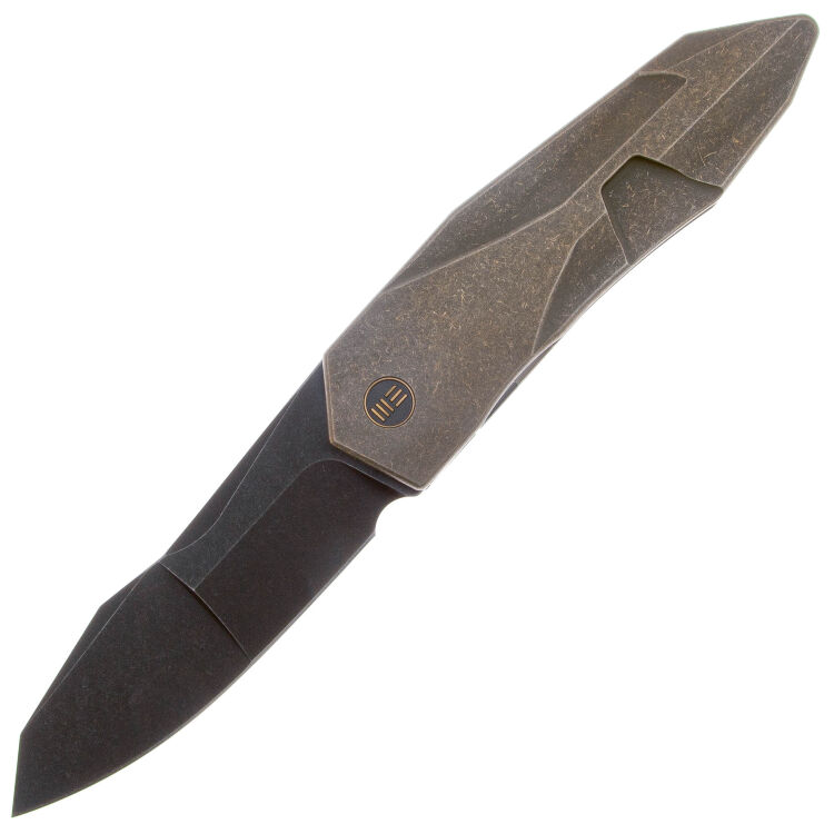 Нож WE Knife Solid blackwash сталь CPM-20CV рукоять Bronze Titanium (WE22028-3)