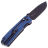 Нож SRM Rubik Black сталь D2 рукоять Blue/Black G10 (7228-GI)