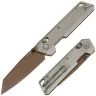 Нож Vosteed Parallel copper dune сталь 154CM рукоять Circuit Titanium