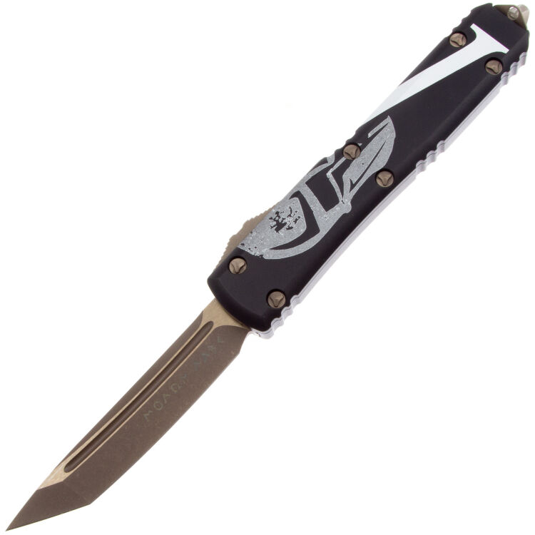 Нож Microtech Ultratech T/E Bronze сталь M390 рукоять Molon Labe Aluminium (123-13MLS)