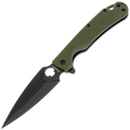 Нож Daggerr Arrow Flipper DLC сталь D2 рукоять Olive G10