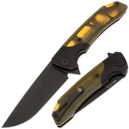 [Без номера] Нож Maxace Goliath 2.0 Limited Edition PVD cталь M390 рукоять Ultem/PVD Ti