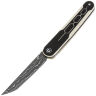 Нож CIVIVI KwaiQ сталь Damascus рукоять Ivory/Black G10 (C23015-DS1)