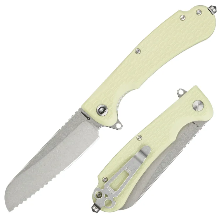 Нож Daggerr Smoke Eater DL serrated stonewash сталь 8Cr14MoV рукоять Glow FRN