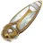 Нож Rike Knife Mini Cicada Special Edition сталь Damasteel рукоять Gold Ti