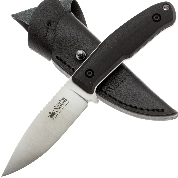 Нож Kizlyar Supreme Sigma Convex сталь VG-10 рукоять Black G10