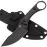 Нож Kansept Niko black сталь D2 рукоять Twill Carbon Fiber