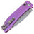 Нож Daggerr Nightmare X-lock Beadblasted сталь M390 рукоять Purple Titanium
