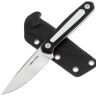 Нож Real Steel Dex satin сталь K110 рукоять Black/White G10 (3501BW)