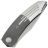 Нож WE Knife Sine Wave stonewash сталь M390 рукоять Gray rubbed/satin Titanium (WE23069B-2)