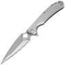Нож Daggerr Arrow frame lock serrated satin сталь D2 рукоять Stainless steel