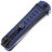 Нож Kizlyar Supreme Whisper сталь AUS-10Co Stonewash рукоять Blue/Black G10