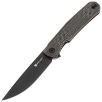 Нож Sencut Scitus blackwash сталь D2 рукоять Dark Green Canvas Micarta (S21042-3)