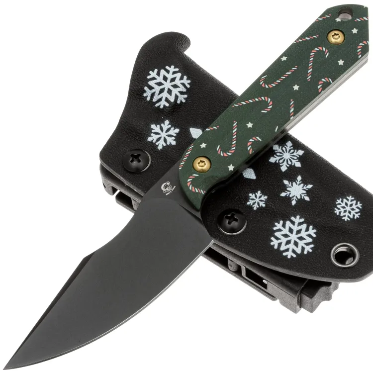 Нож Kizer Harpoon Mini Christmas collection сталь AEB-L рукоять G10