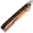 Нож SRM Rubik сталь D2 рукоять Orange/Black G10 (7228-GJ)