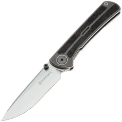 Нож Maxace Peregrine III cталь ZDP-189 рукоять Dark Gray Titanium/Carbon Fiber
