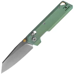 Нож Vosteed Parallel stonewash сталь 154CM рукоять Green Titanium