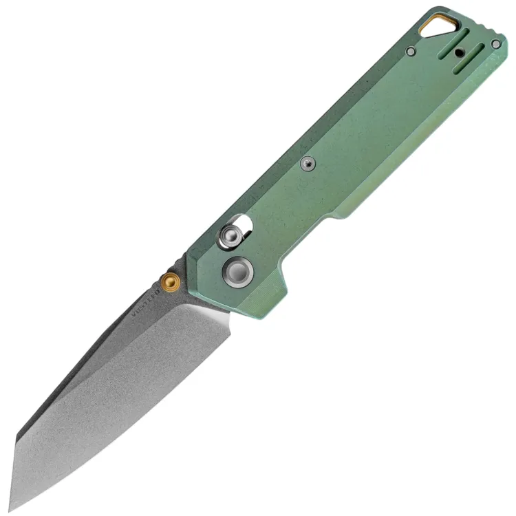 Нож Vosteed Parallel stonewash сталь 154CM рукоять Green Titanium