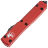 Нож Microtech Ultratech T/E black сталь M390 рукоять Red Aluminium (123-1RD)