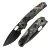 Нож Vosteed Psyop blackwash сталь Elmax рукоять Canvas Rag Burl Blue Micarta