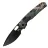 Нож Vosteed Psyop blackwash сталь Elmax рукоять Canvas Rag Burl Blue Micarta