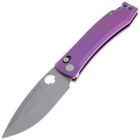 Нож Daggerr Nightmare Daggerr Hole X-lock Beadblasted сталь M390 рукоять Purple Titanium