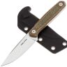 Нож Real Steel Dex satin сталь K110 рукоять Natural/Green Micarta (3501NG)