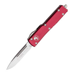 Нож Microtech UTX-70 S/E Stonewash сталь M390 рукоять Merlot Red Aluminium (148-4MR)