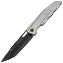 Нож TuoTown Doroda PVD сталь M390 рукоять Grey Crystal Titanium