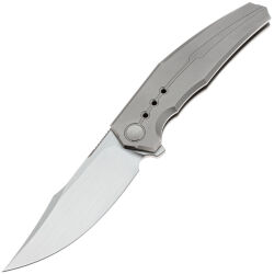 Нож WE Knife Kyklos satin сталь M390 рукоять Gray Titanium (WE23086-4)