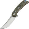 Нож Reate PL-7 stonewash сталь Nitro-V рукоять Green/Black Micarta