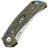 Нож Reate PL-7 stonewash сталь Nitro-V рукоять Green/Black Micarta