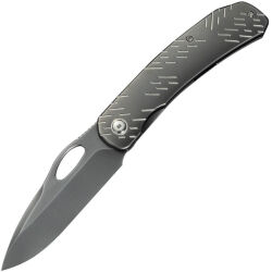 Нож WE Knife Inmate polished gray сталь CPM-20CV рукоять Gray Titanium/Raindrops (WE23096B-4)