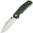 Нож North Mountain Blade Jellyfish 4th Gen. сталь M390 рукоять Green Carbon Fiber