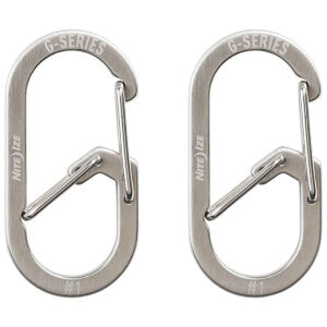Карабин Nite Ize G-Biner #1 Dual Chamber Carabiner Stainless 2 pack (GS1-11-2R6)  (GS1-11-2R6)