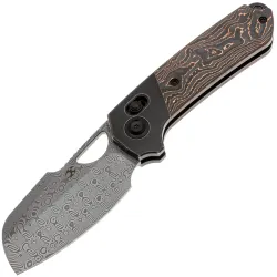 Нож Kansept Main Nahual сталь Damascus рукоять Blackwash Ti/Copper Carbon Fiber