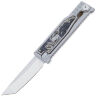 Нож Reate EXO-M Tanto Satin сталь Elmax  рукоять Ti/Burl Linen Micarta
