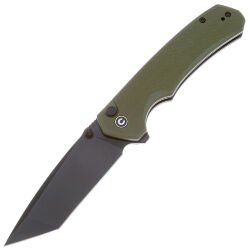 Нож CIVIVI Brazen Button Lock Black сталь 14C28N рукоять OD Green G10 (C19059C-2)