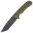 Нож CIVIVI Brazen Button Lock Black сталь 14C28N рукоять OD Green G10 (C19059C-2)