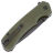 Нож CIVIVI Brazen Button Lock Black сталь 14C28N рукоять OD Green G10 (C19059C-2)