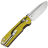 Нож SRM Rubik сталь D2 рукоять Yellow/Black G10 (7228)