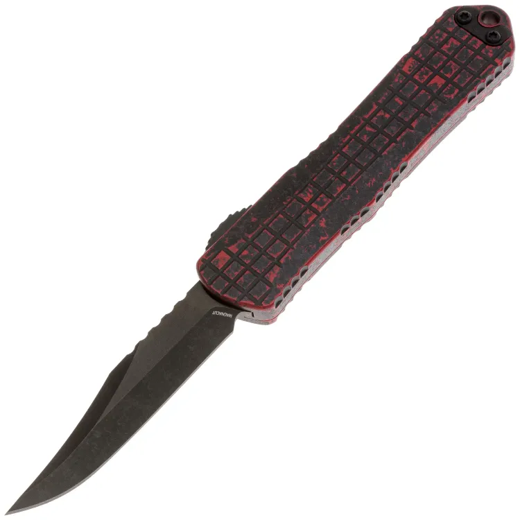 Нож Heretic Knives Manticore E Bowie DLC сталь MagnaCut рукоять Breakthrough Red Aluminium