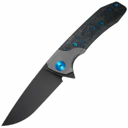 Нож Maxace Goliath 2.0 Cracked Ice Edition PVD/hand satin cталь M390 рукоять CF/Darkwash Ti