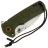Нож CJRB Tundra stonewash сталь D2 рукоять Green G10