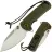 Нож CJRB Tundra stonewash сталь D2 рукоять Green G10