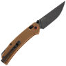 Нож SRM 411L-MN black PVD сталь 14C28N рукоять Brown Micarta