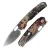Нож Vosteed Psyop satin сталь Elmax рукоять Canvas Rag Burl Red Micarta