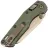 Нож Microtech Marfione Select MSI Mini Serrated сталь M390MK рукоять Antique Green Fluted Titanium