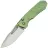 Нож Remette Rhino beadblast сталь M390 рукоять Green Crystal Titanium