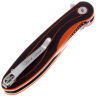 Нож Petrified Fish Skipper сталь D2 рукоять Black/Orange G10